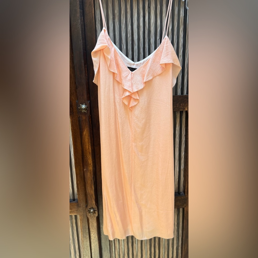 rag & bone Orange Slip Mini Dress Spaghetti Strap - Size 6